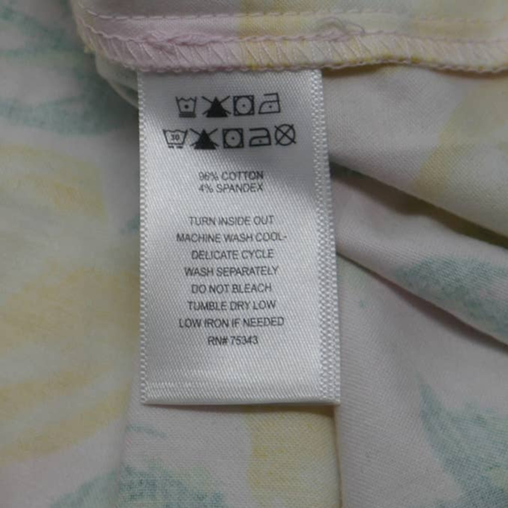 Cynthia Rowley Pastel Pink Lemon Print Notch Neck Shift Dress Size 12 EUC - Picture 8 of 9
